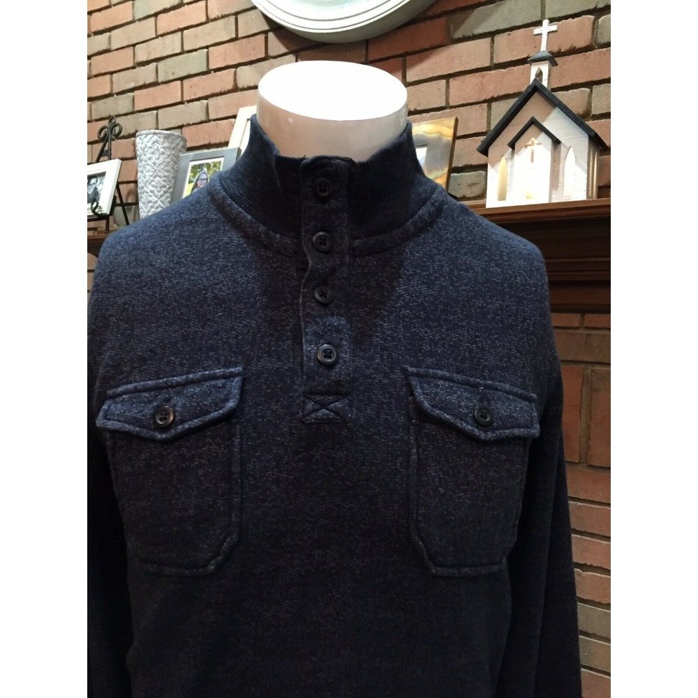 Mens Lucky Blue Long Sleeve Cotton Shirt Great